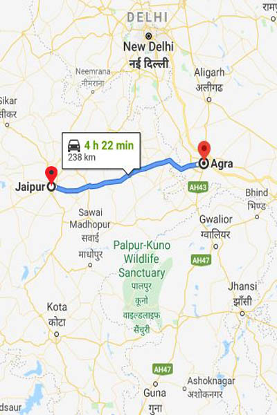 Jaipur to Agra Taxi - Avigo Taxis