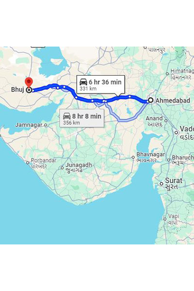 Ahmedabad to Bhuj Taxi at Rs 2849/-