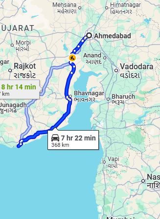 Ahmedabad to Diu Taxi at Rs 5100/-