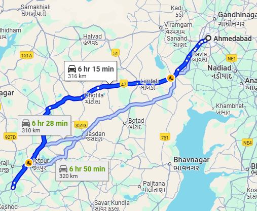 Ahmedabad to Junagadh Taxi at Rs 3200/-
