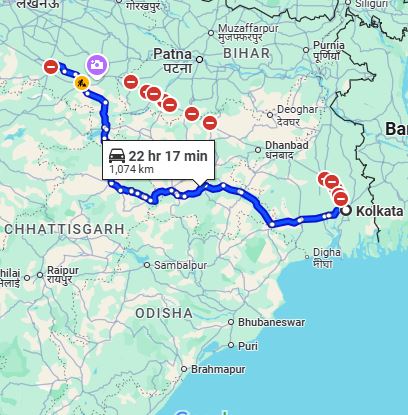 Kolkata to Prayagraj Taxi at Rs 7999/-