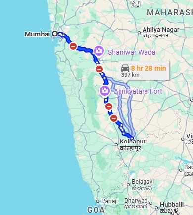 Mumbai to Sangli Taxi at Rs 4200/-